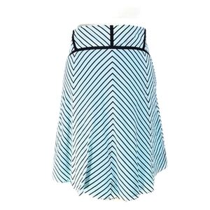 Laundry by Shelli Segal Blue & Black Striped Skirt
